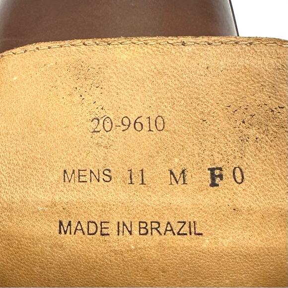 Johnston & Murphy Men Monk Strap Dress Shoes Sz 11M McClain Brown Leather Almond - Picture 7 of 14